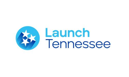 Launch Tennessee Logo (blue and white)