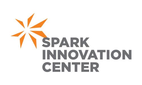 Spark Innovation Center logo (orange and gray)