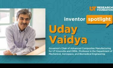 Inventor Spotlight featuring headshot of Uday Vaidya