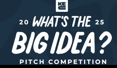 Blue background with white text reading "What's The Big Idea? Pitch Competition" 