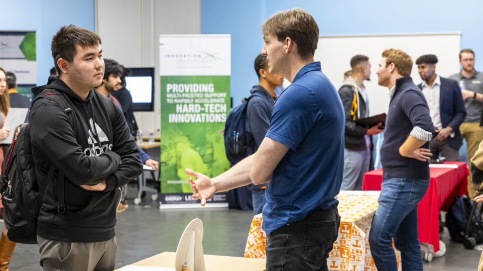 Innovation Crossroads cohort members table to students.